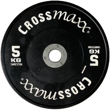 Lifemaxx Crossmaxx Competition Bumper Plate - Halterschijf - Zwart -  50 mm - 5 kg